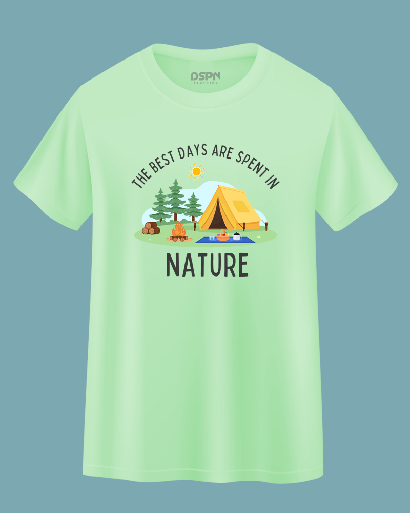 The best days are spent in nature - Unisex 100% Premium cotton T-Shirt