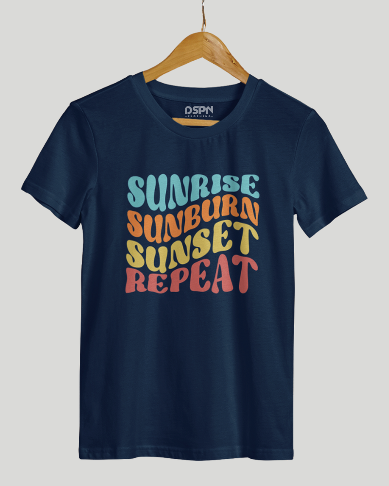 Sunrise Sunburn Sunset Repeat Classic Fit T-Shirt