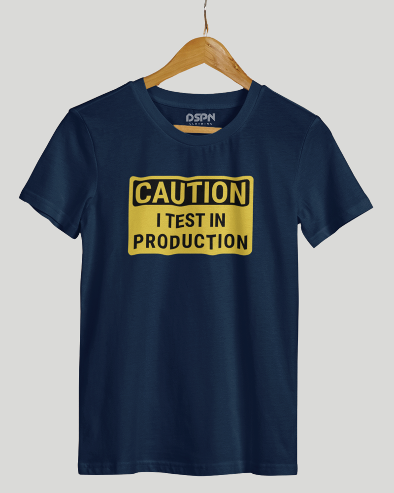 Caution - I text in Production - Programmer Premium Unisex T-shirt