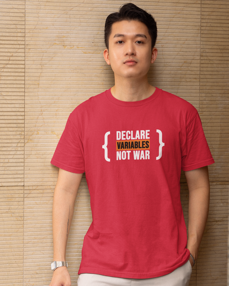 Declare variables, Not war - Men's Programmer T-Shirt - Premium Cotton