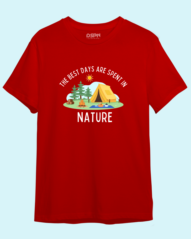 The best days are spent in nature - Unisex 100% Premium cotton T-Shirt