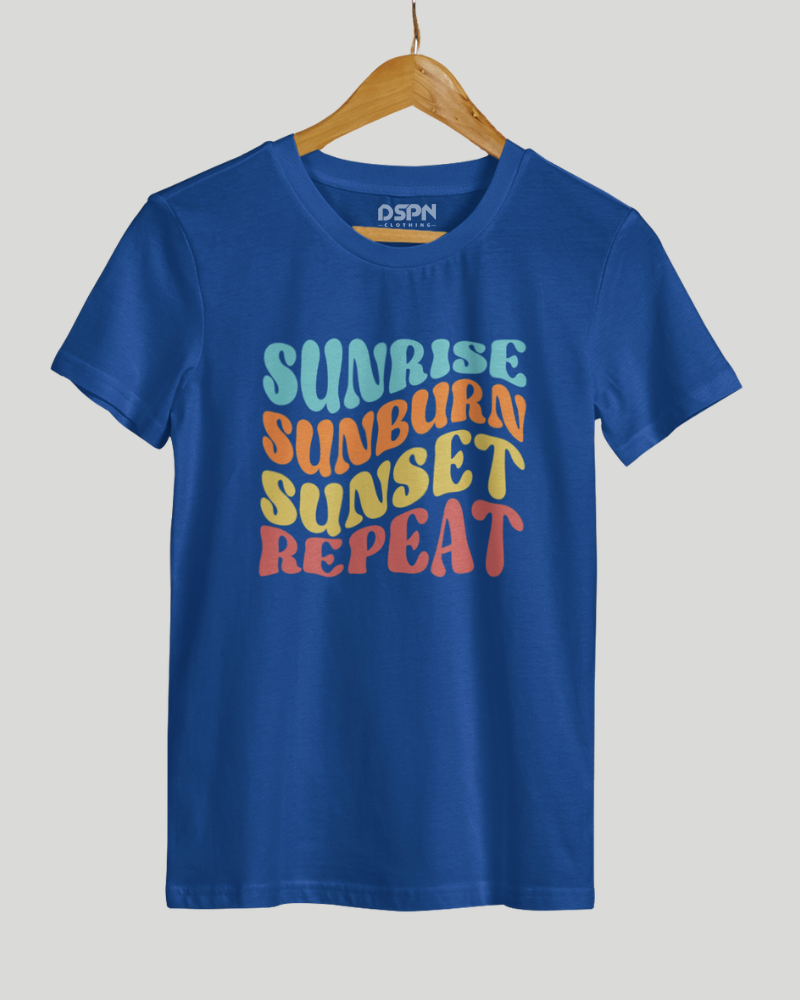 Sunrise Sunburn Sunset Repeat Classic Fit T-Shirt