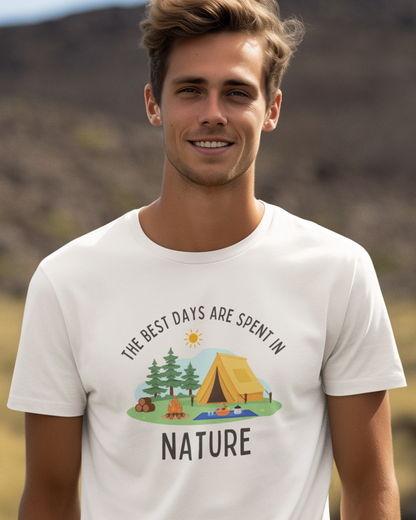 The best days are spent in nature - Unisex 100% Premium cotton T-Shirt