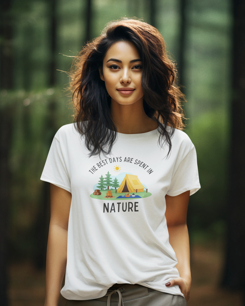 The best days are spent in nature - Unisex 100% Premium cotton T-Shirt