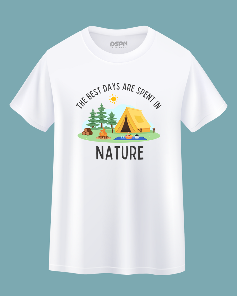 The best days are spent in nature - Unisex 100% Premium cotton T-Shirt