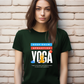 Keep Calm & Practice Yoga - Unisex 100% premium half sleeves cotton t-shirt