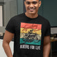 Bikers For Life - Round Neck Men's Biker T  Shirt  -
