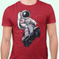 Men's T shirt - Astronaut on Scooter