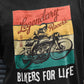 Bikers For Life - Round Neck Men's Biker T  Shirt  -