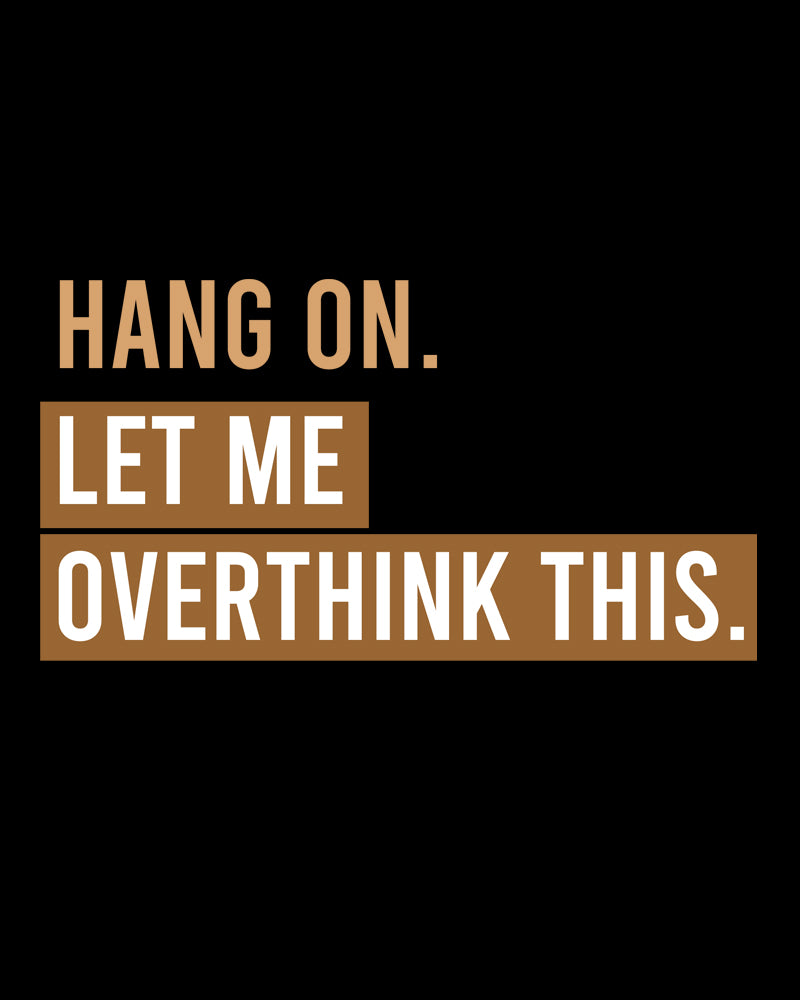 Hang on - Let me overthink this. Men's round neck t shirt.