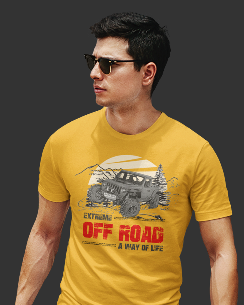 Off Road - Men's Half Sleeves T-Shirt