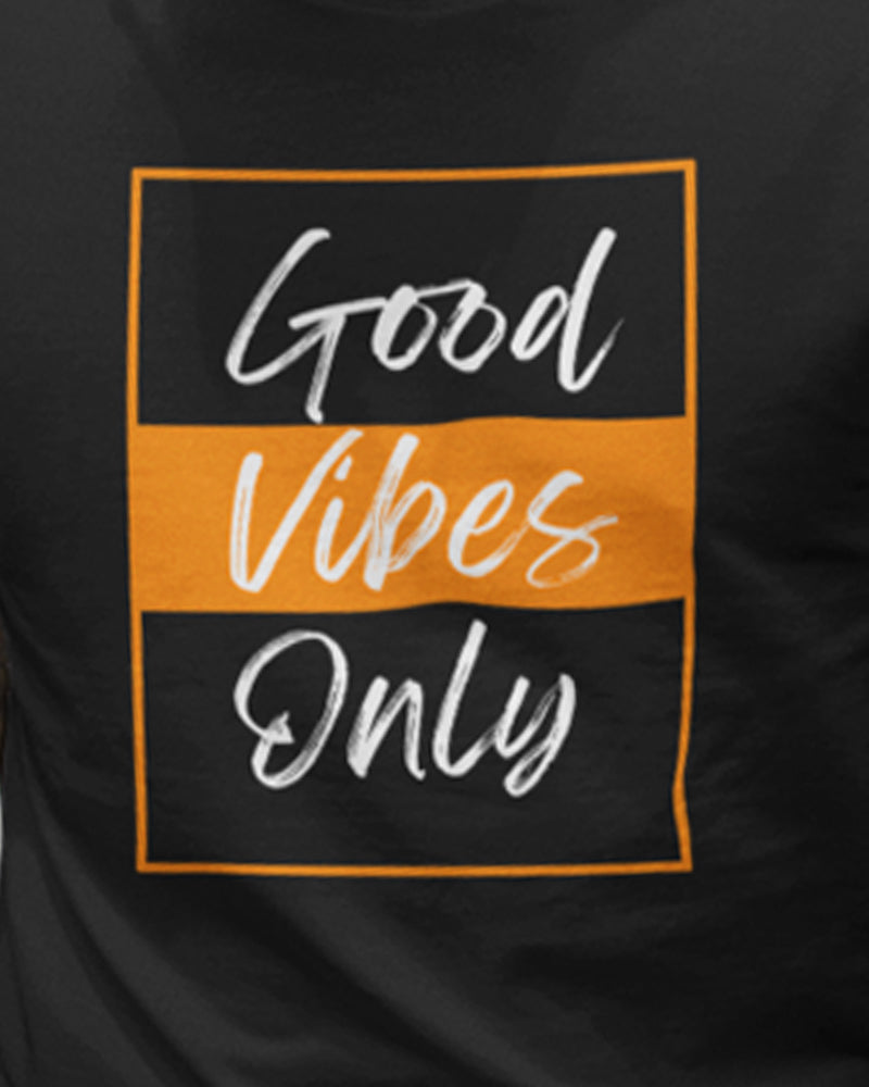 Short Sleeve T Shirt - Good Vibes Only - Rectangle