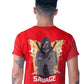 03 - Savage Anime - Short Sleeves T Shirt - Maroon