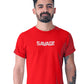 03 - Savage Anime - Short Sleeves T Shirt - Maroon