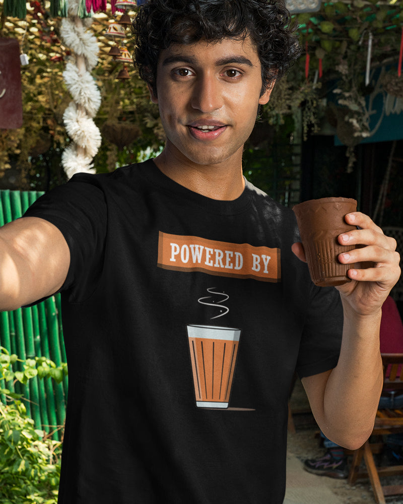 Men's Short Sleeve T Shirt - Powered By Chai